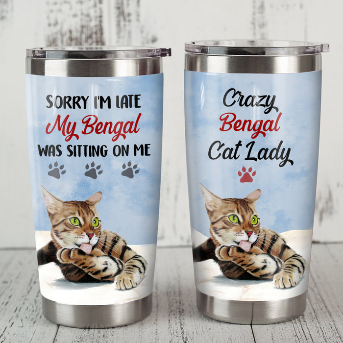 Bengal Cat Steel Tumbler MR1803 70O56 1