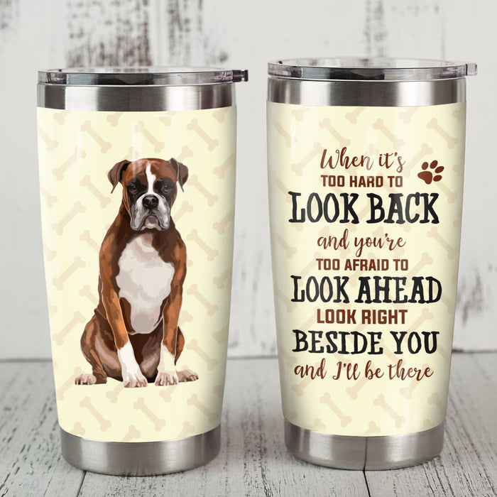 Boxer Dog Steel Tumbler MR1205 69O51 1