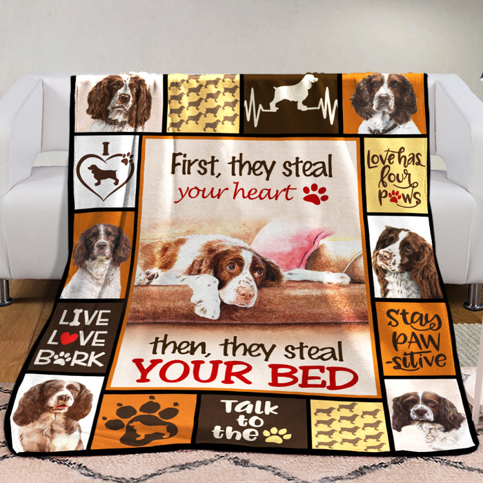 Spinger Spaniel Dog Fleece Blanket MR0501 81O49 1