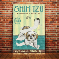 Shih Tzu Restroom Paper Company Canvas FB2702 85O53 thumb 1