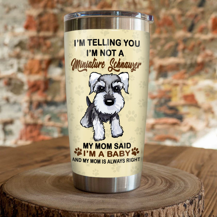 Schnauzer Dog Steel Tumbler FB0405 68O49 1