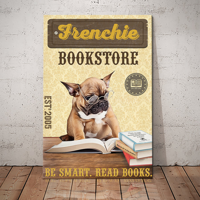 French Bulldog Bookstore Canvas FB1101 73O59 1