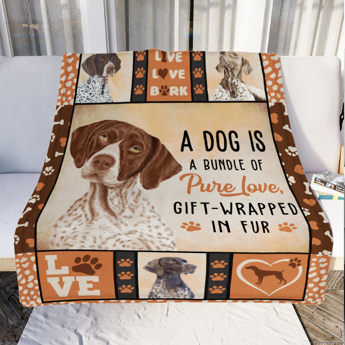 German Shorthaired Pointer Dog Fleece Blanket MR0402 71O42 1