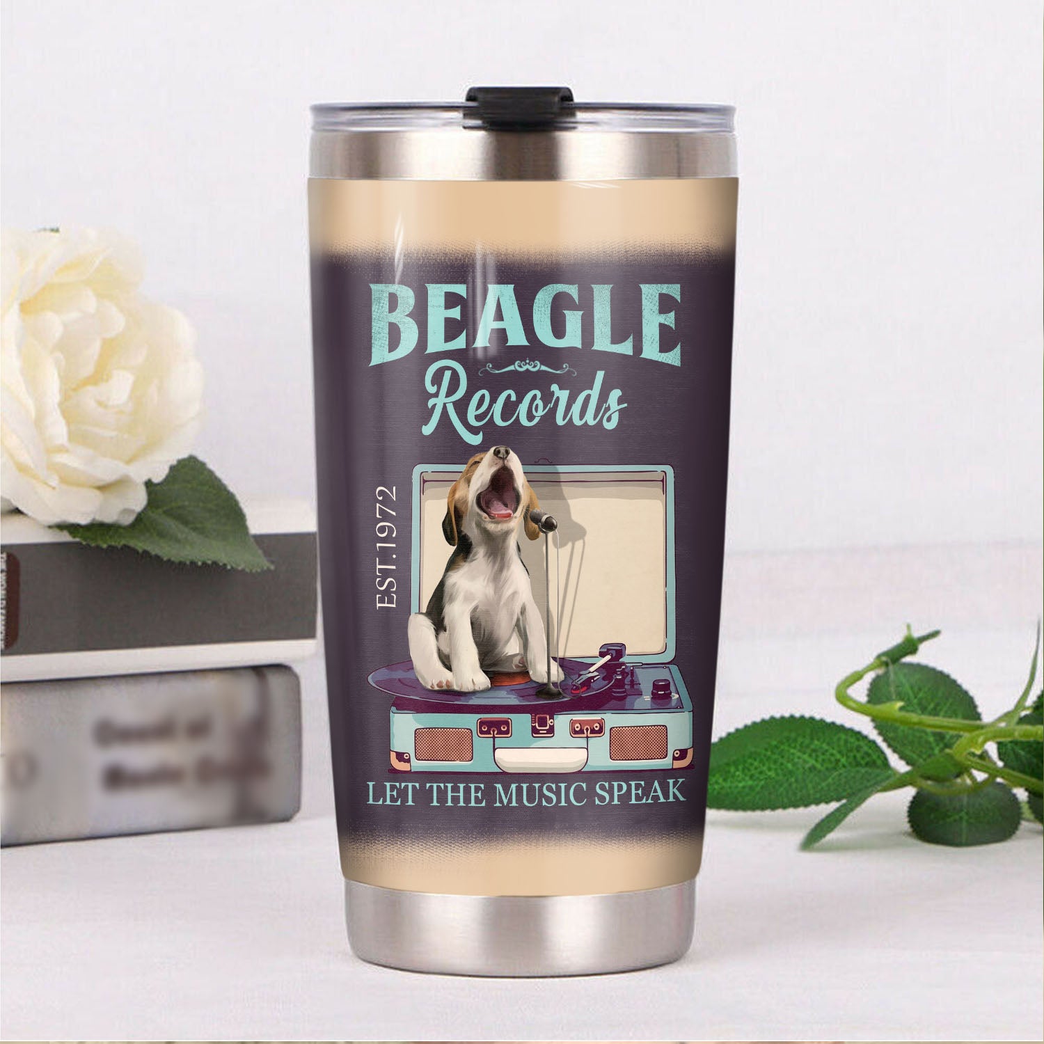 Beagle Dog Record Company Tumbler MR0301 90O60