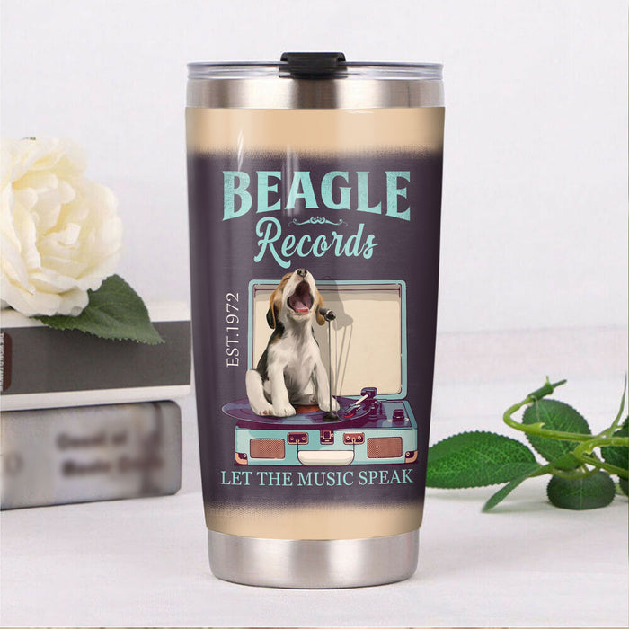 Beagle Dog Record Company Tumbler MR0301 90O60 1