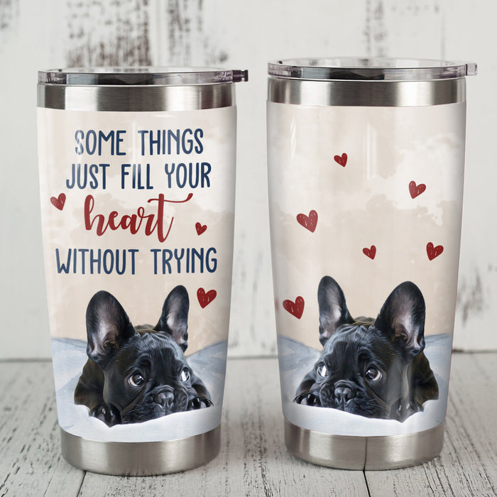 French Bulldog Steel Tumbler MR0905 70O42 1