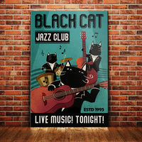 Black Cat Jazz Club Canvas AP2701 81O62 thumb 1
