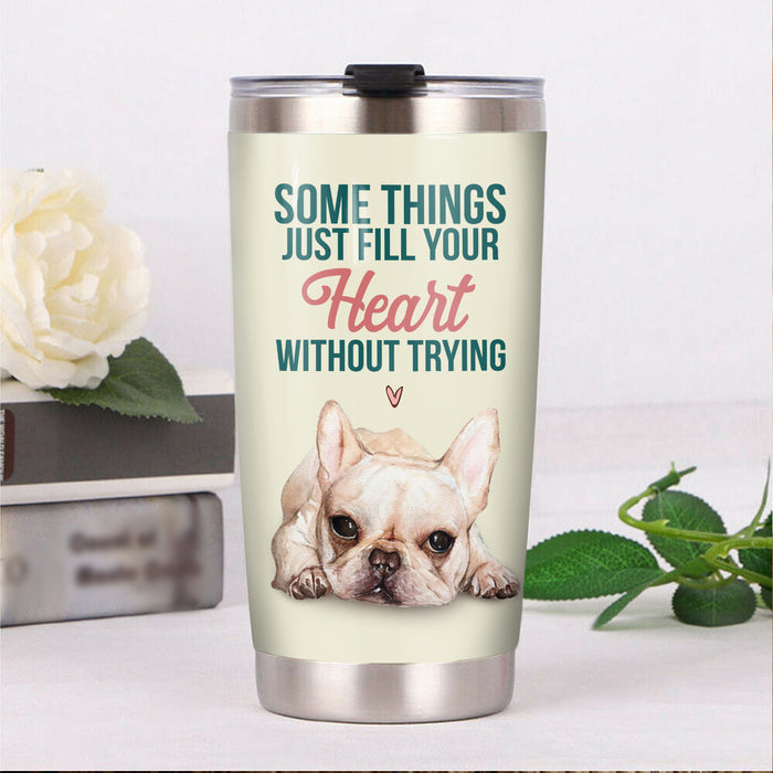French Bulldog Steel Tumbler FB0304 67O49 1