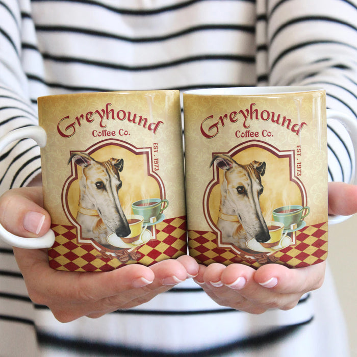 Greyhound Dog Coffee Company Mug FB1903 90O49 1