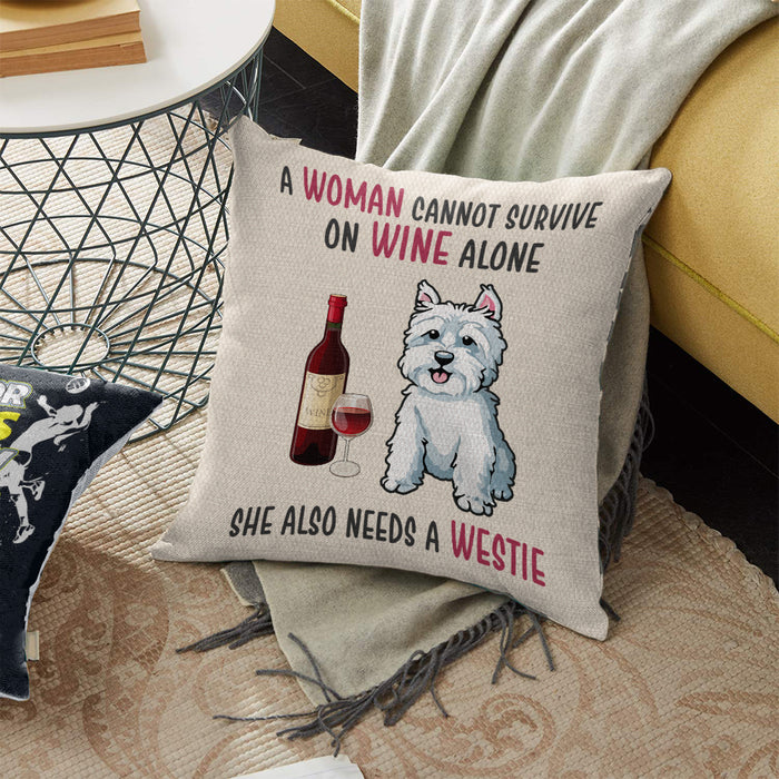 Westie Dog Pillow DCB1602 69O39 (Insert Included) 1