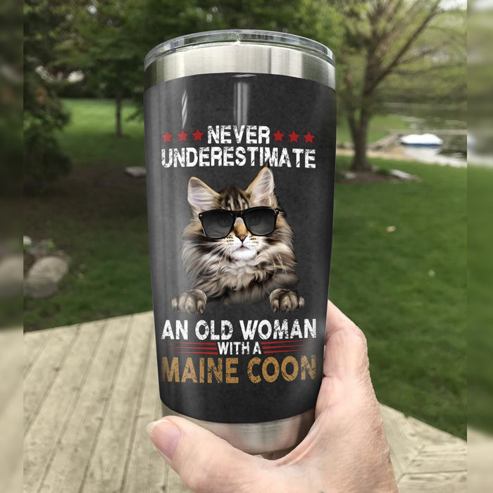 Maine Coon Cat Steel Tumbler MR1701 70O31 1