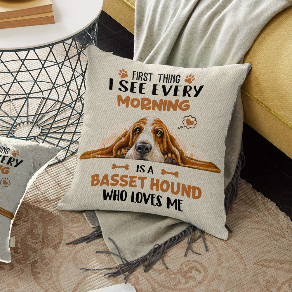 Basset Hound Dog Pillow NOV1903 95O47 (Insert Included)