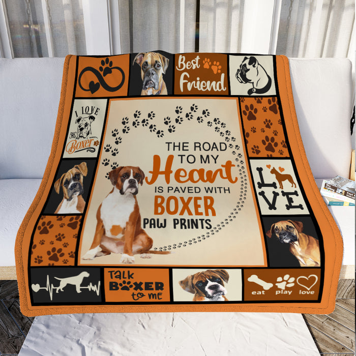 Boxer Dog Fleece Blanket DCB2101 68O51 1