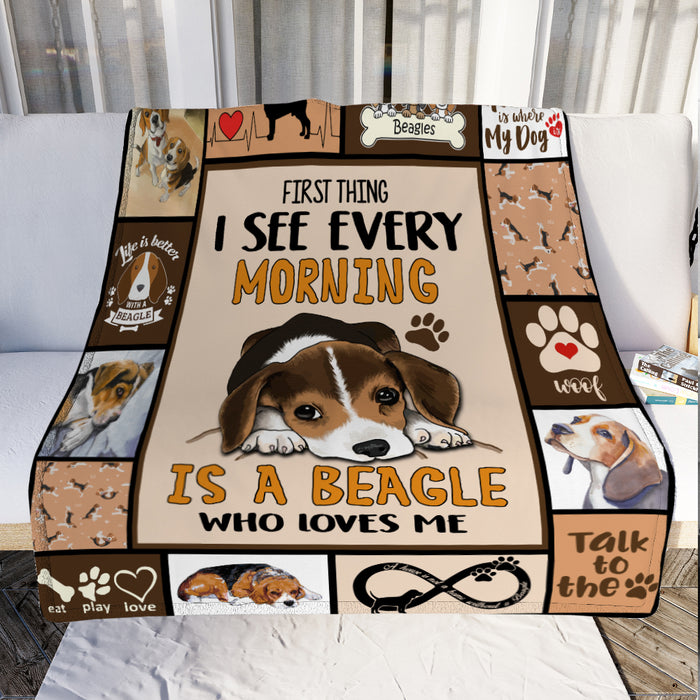 Beagle Dog Fleece Blanket OCT2901 85O34 1