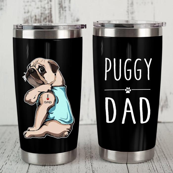 Pug Dog Steel Tumbler SAP2810 81O36 1