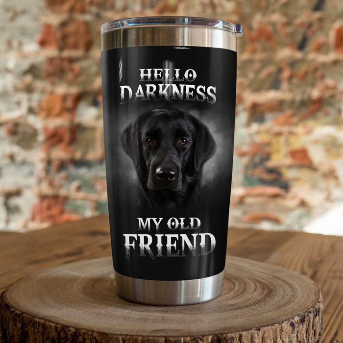 Black Labrador Retriever Dog Steel Tumbler MY112 67O36 1