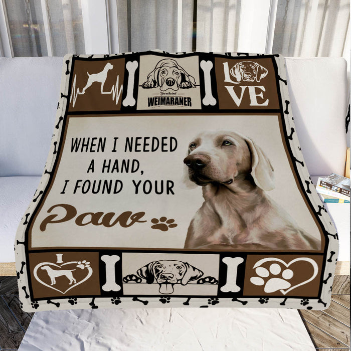 Weimaraner Dog Fleece Blanket MR0601 70O51 1