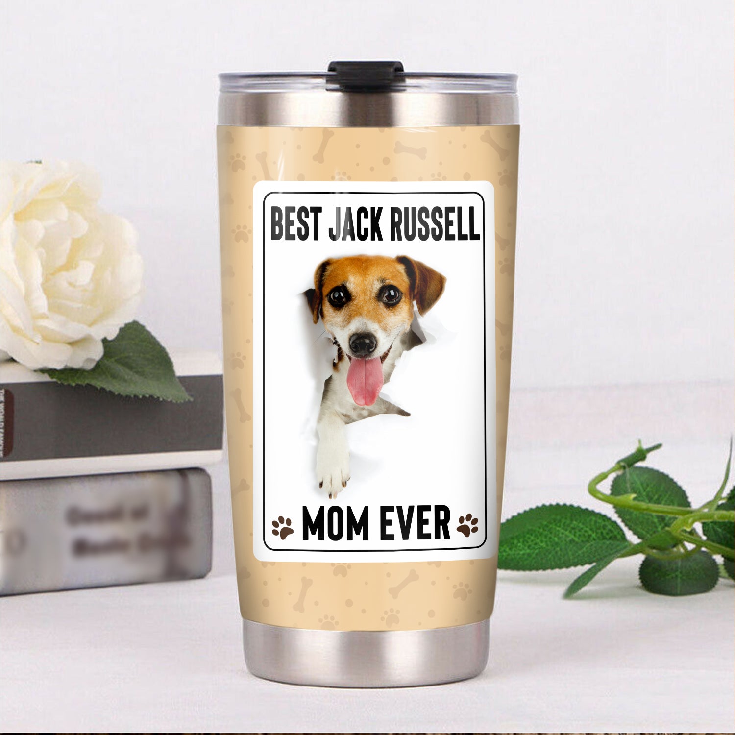 Jack Russell Terrier Dog Steel Tumbler MR1008 70O56