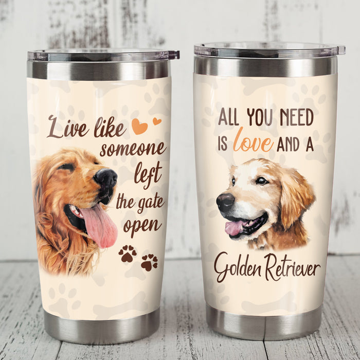 Golden Retriever Steel Tumbler FB0609 90O47 1