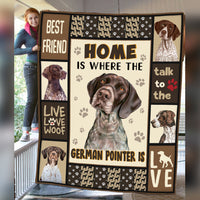 German Shorthaired Pointer Dog Fleece Blanket MR0401 70O56 thumb 1