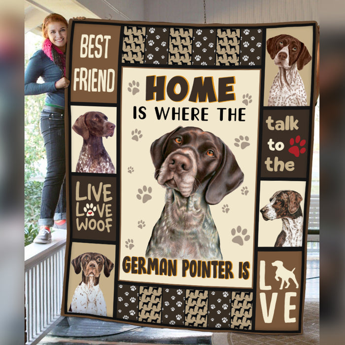 German Shorthaired Pointer Dog Fleece Blanket MR0401 70O56 1