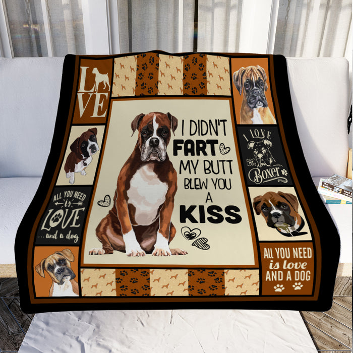 Boxer Dog Fleece Blanket OCT1402 76O49 1