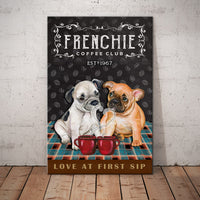 French Bulldog Coffee Club Canvas AP2401 95O53 thumb 1