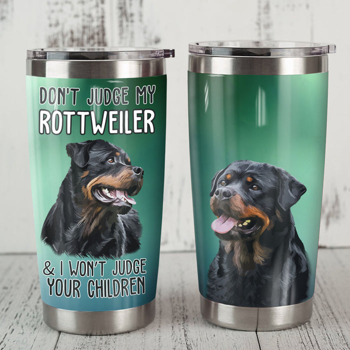 Rottweiler Dog Steel Tumbler MR1106 68O51 1