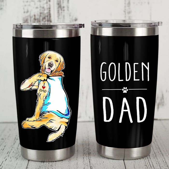Golden Retriever Dog Steel Tumbler SAP2912 81O36 1