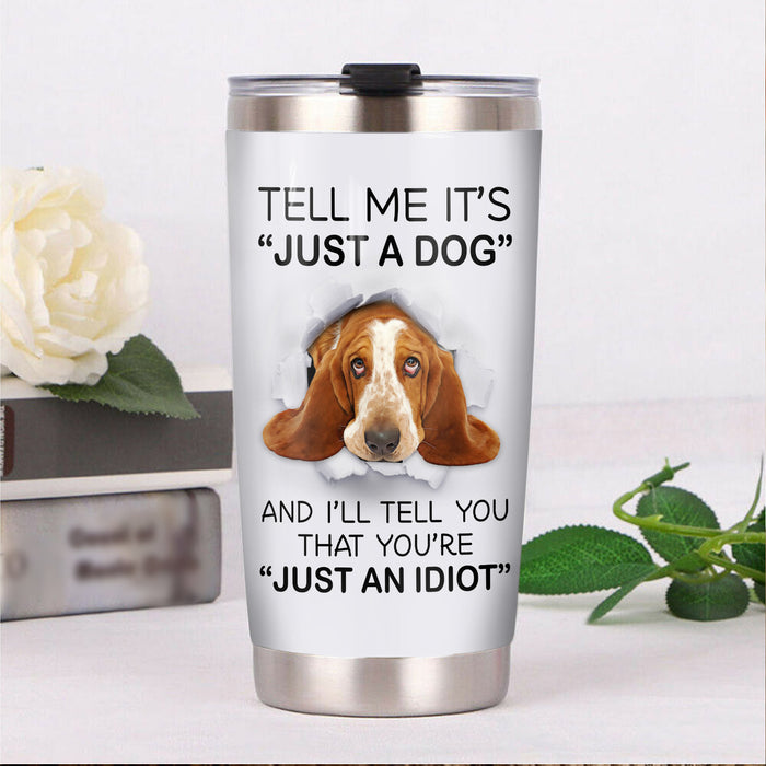 Basset Hound Dog Steel Tumbler MR1308 71O52 1