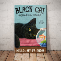 Black Cat Aquarium Store Canvas MY169 67O57 thumb 1