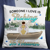 Personalized Love Fishing Memo Dad Grandpa Pillow JR196 30O57 thumb 1