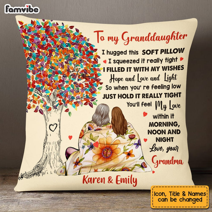 Personalized Granddaughter Love Tree Pillow JL51 30O53 1
