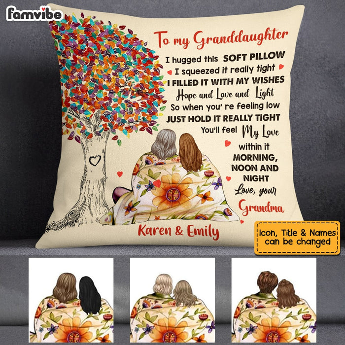 Personalized Granddaughter Love Tree Pillow JL51 30O53 1