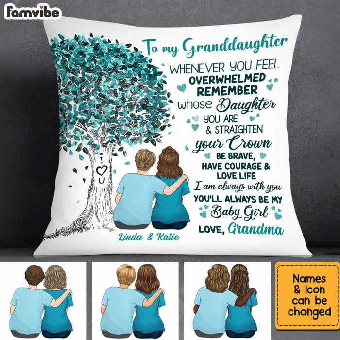 Personalized Granddaughter Tree Pillow JL51 23O34 1