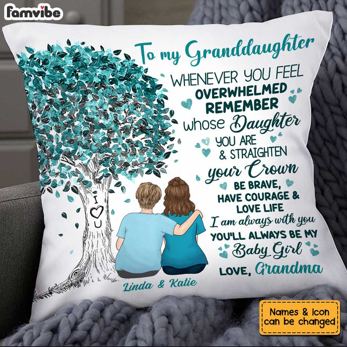 Personalized Granddaughter Tree Pillow JL51 23O34 1