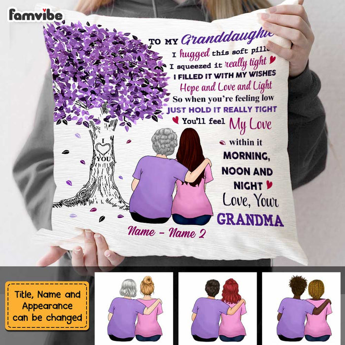 Personalized Granddaughter Tree Pillow JL52 23O47 1