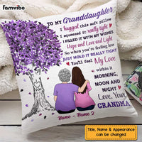 Personalized Granddaughter Tree Pillow JL52 23O47 thumb 1