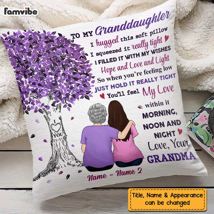 Personalized Granddaughter Tree Pillow JL52 23O47 1