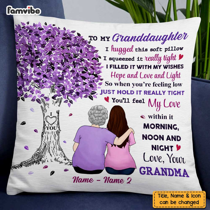 Personalized Granddaughter Tree Pillow JL52 23O47 1