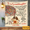 Personalized Granddaughter Love Tree Blanket JL53 30O34 1