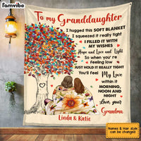 Personalized Granddaughter Love Tree Blanket JL53 30O34 thumb 1