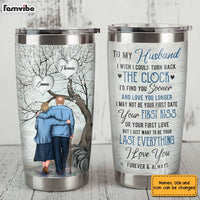 Personalized To My Husband Old Couple Steel Tumbler JL54 32O31 thumb 1