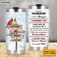 Personalized Husband Steel Tumbler JL52 85O53 thumb 1