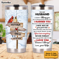 Personalized Husband Steel Tumbler JL52 85O53 thumb 1