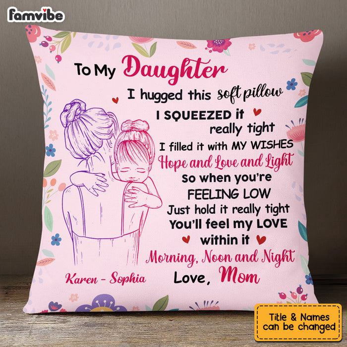 Personalized Daughter Hug This Pillow JL52 30O53 1