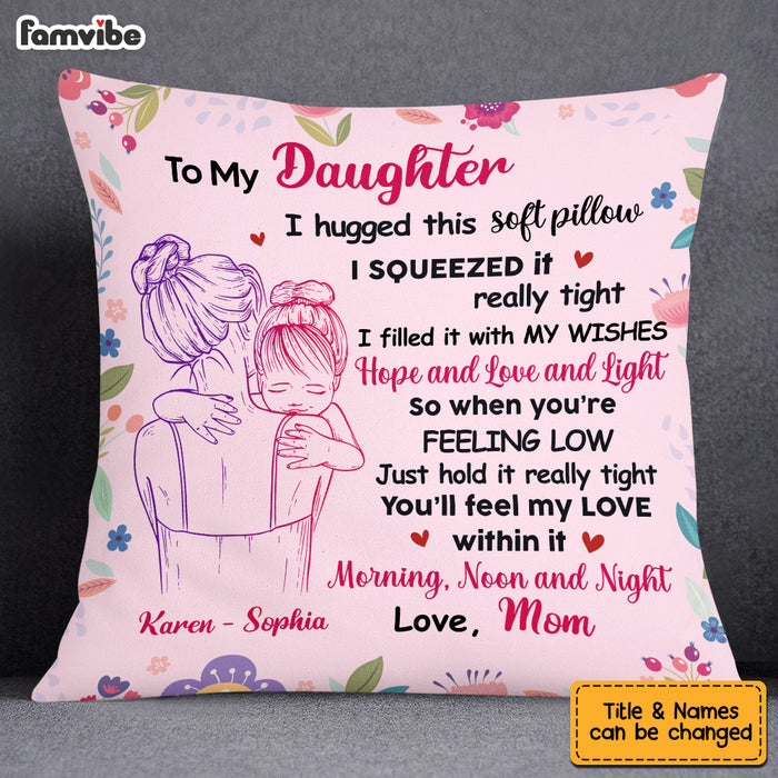 Personalized Daughter Hug This Pillow JL52 30O53 1