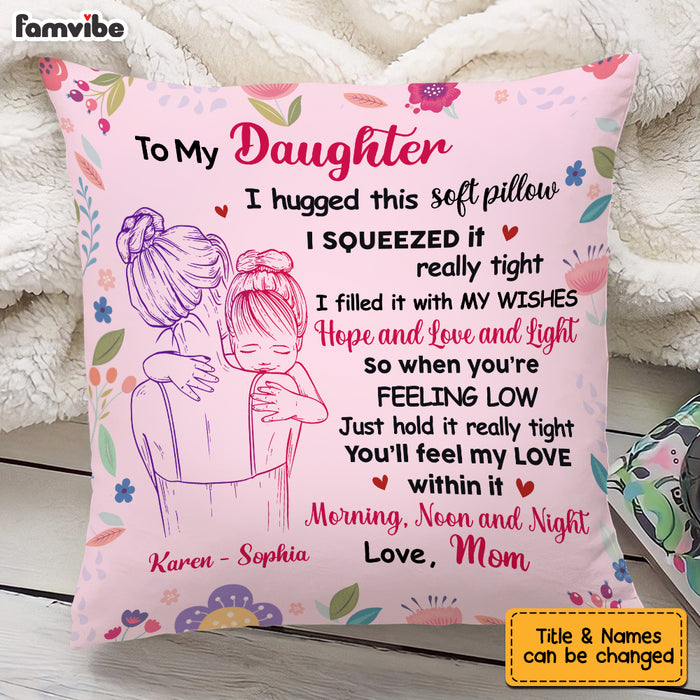 Personalized Daughter Hug This Pillow JL52 30O53 1