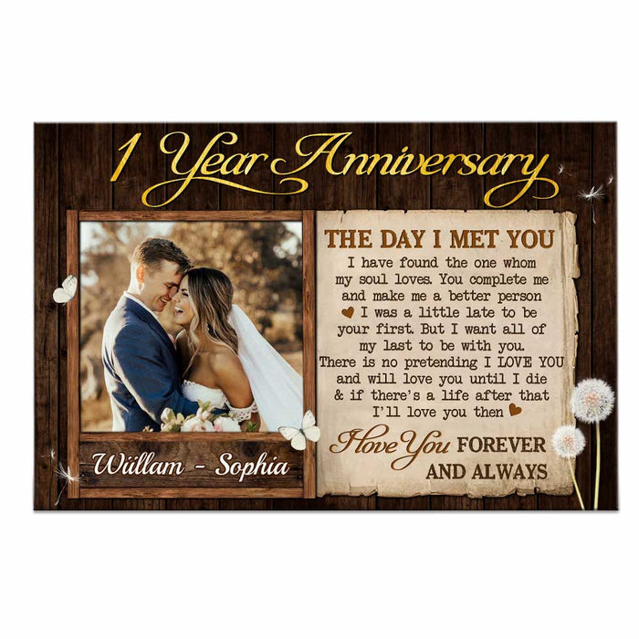 Personalized Anniversary The Day Photo Poster JL54 23O47 1