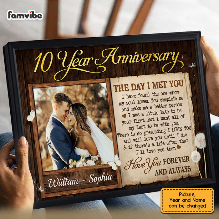 Personalized Anniversary The Day Photo Poster JL54 23O47 1